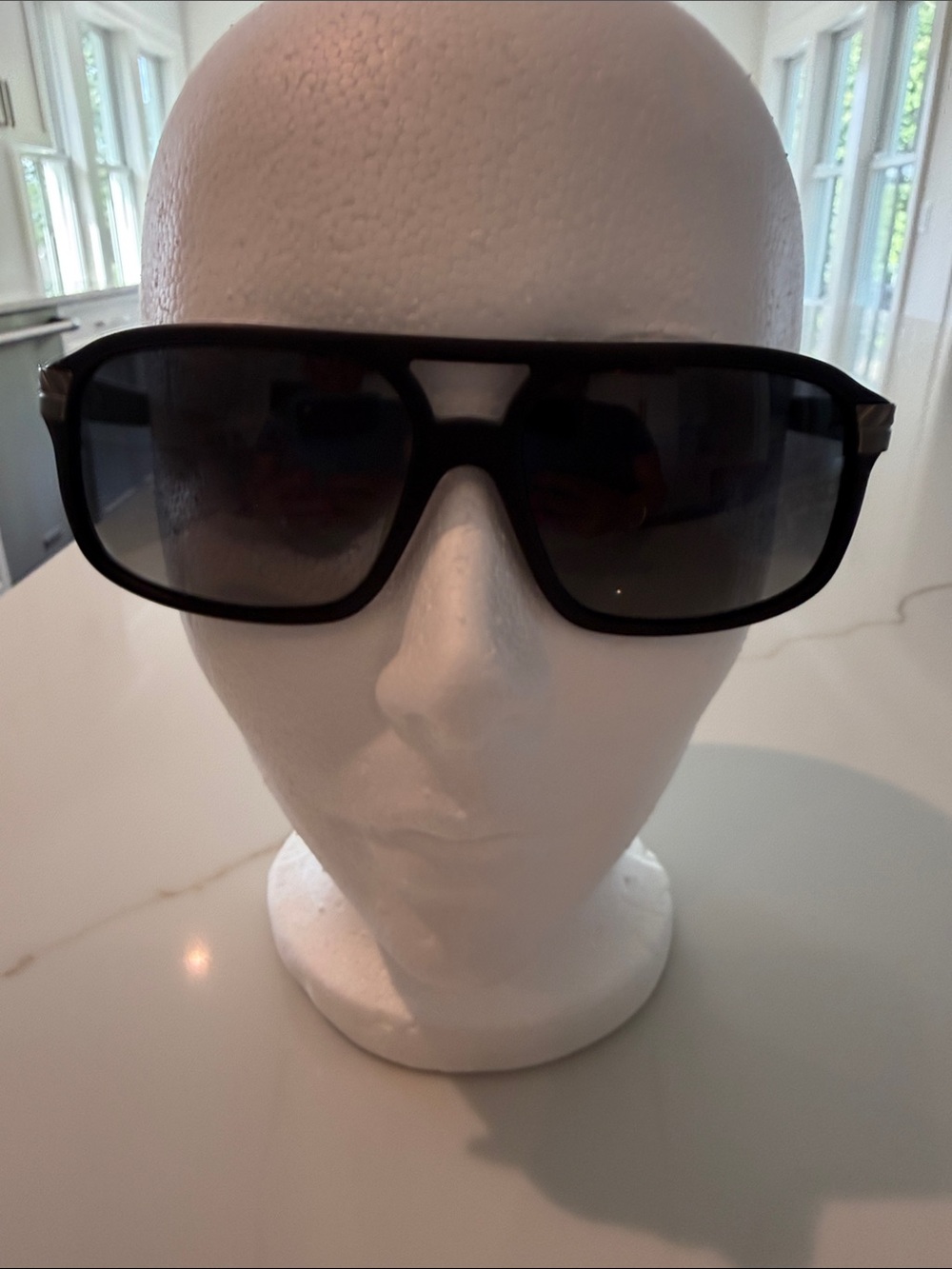 Mark Nason Men's Black Sunglasses with Smoke Gradient Polarized Lenses